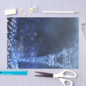 魅惑の夜のパリ文字列ライトカスタム 薄葉紙 (クラフト)