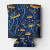 魅惑の夜景：生物発光キノコ 缶クーラー (裏面)