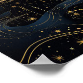 魅惑の夜白熱［赤熱］光を放つ：ホタル、キラキラ ポスター (角)