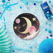 魅惑の天の赤ちゃんシャワー:月と星 ペーパープレート (パーティー)