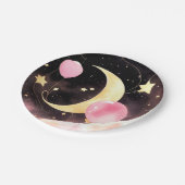 魅惑の天の赤ちゃんシャワー:月と星 ペーパープレート (アングル)