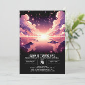 魅惑の天体デジタル誕生日 招待状 (スタンド正面)