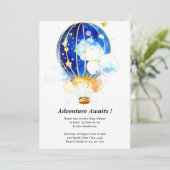 魅惑の天界バルーン ベビーシャワー 招待状 (スタンド正面)