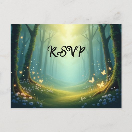 魅惑の太陽に照らされた輝くグローブ インビテーションポストカード (正面)