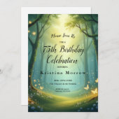 魅惑の太陽に照らされた輝くグローブ 招待状 (正面/裏面)