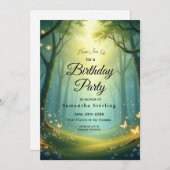 魅惑の太陽に照らされた輝くグローブ 招待状 (正面/裏面)