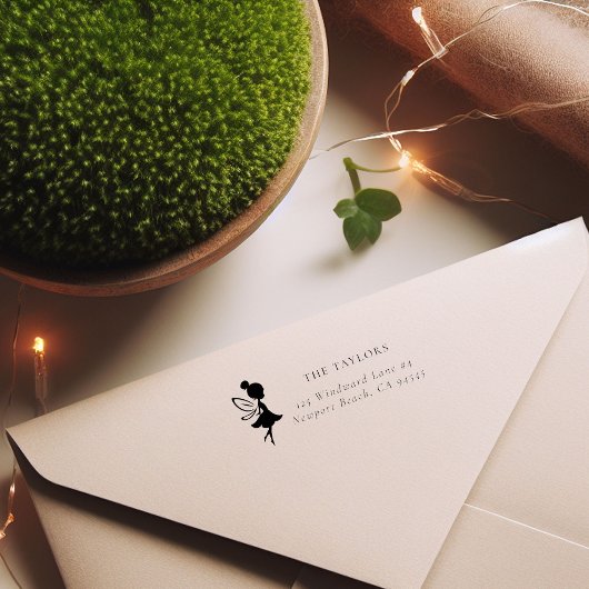 魅惑の妖精かわいい家族の名前&差出人住所 セルフインキングスタンプ