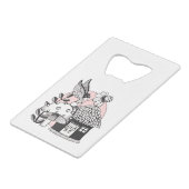 魅惑の妖精と妖精の家 クレジットカード栓抜き (正面アングル)