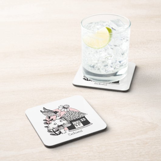 魅惑の妖精と妖精の家 コースター (右側)