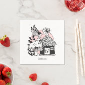 魅惑の妖精と妖精の家 スタンダードカクテルナプキン (インサイチュ)