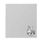 魅惑の妖精と妖精の家 ノートパッド (正面)