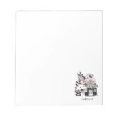 魅惑の妖精と妖精の家 ノートパッド (正面)