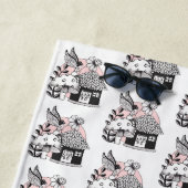 魅惑の妖精と妖精の家 ビーチタオル (インサイチュ)