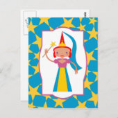 魅惑の妖精と魔法ウォンド ポストカード (正面/裏面)