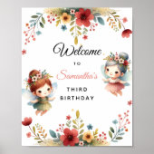 魅惑の妖精のガーデンガールバースデーパーティーへようこそ ポスター (正面)