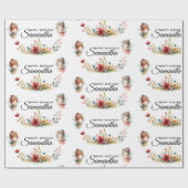 魅惑の妖精のガーデンガールバースデーパーティー ラッピングペーパー (フラット)