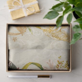 魅惑の妖精のガーデンフラワーバタフライデコップページ 薄葉紙 (ギフト)