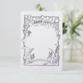 魅惑の妖精の庭パーティーカラーリングサンキュー サンキューカード (スタンド正面)