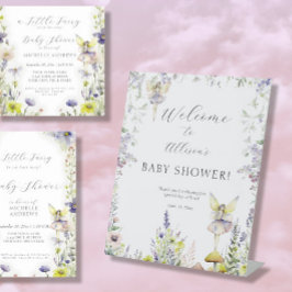 魅惑の妖精の庭ワイルドフラワーウェルカムシャワー 台座サイン