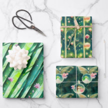 魅惑の妖精の森ラッピング紙フラットセット