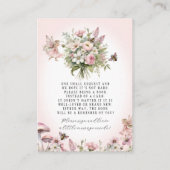 魅惑の妖精ビー フラワール ガール 赤ちゃんのための本 エンクロージャーカード (裏面)