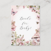 魅惑の妖精ビー フラワール ガール 赤ちゃんのための本 エンクロージャーカード (正面)