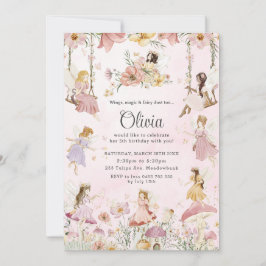 魅惑の妖精フラワーズメドーガーデン誕生日 招待状