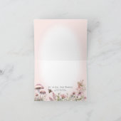 魅惑の妖精フローラブーケベビーガールありがとう サンキューカード (内部)