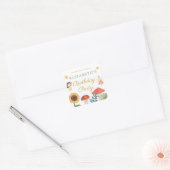 魅惑の妖精誕生日キノコ スクエアシール (封筒)