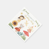 魅惑の妖精誕生日キノコ スタンダードカクテルナプキン (角)