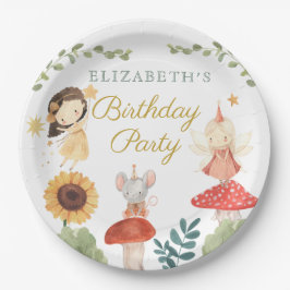 魅惑の妖精誕生日キノコ ペーパープレート