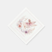 魅惑の妖精1歳の誕生日パーティー スタンダードカクテルナプキン (角)