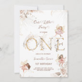 魅惑の妖精1st誕生日招待状 招待状 (正面)