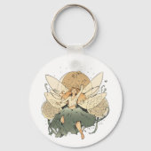 魅惑の妖精 – お洒落ファンタジーアート キーホルダー (裏面)