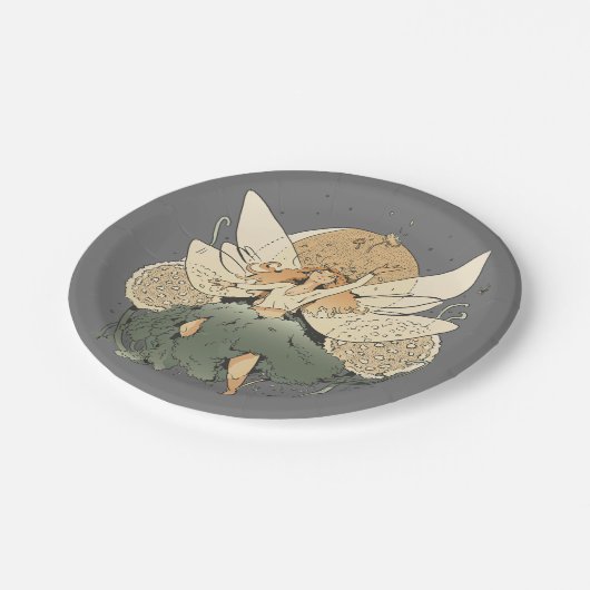 魅惑の妖精 – お洒落ファンタジーアート ペーパープレート (アングル)