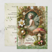 魅惑の妖精RSVPカード | フォレお洒落ストイベント アドバイスカード (正面/裏面)