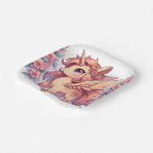 魅惑の威厳のあるユニコーン赤ちゃんシャワー ペーパープレート (傾斜あり)