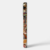 魅惑の寿司モザイク | 土色のブラウンと銅色 Case-Mate iPhoneケース (裏面 / 左)