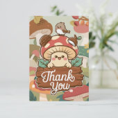 魅惑の小さなキノコありがとう サンキューカード (スタンド正面)