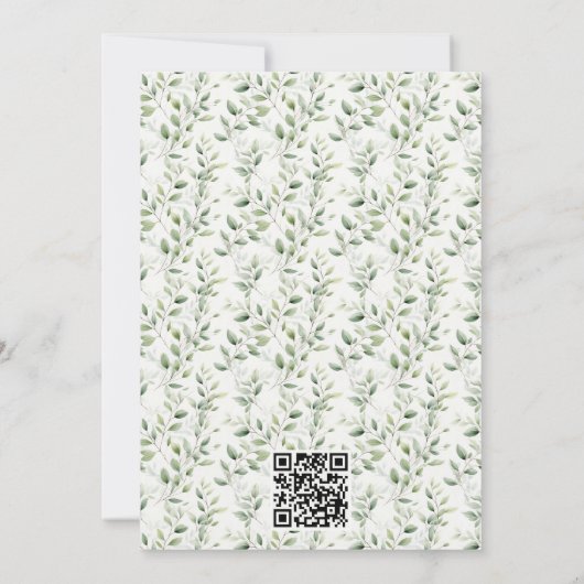 魅惑の小さな妖精のベビーシャワー招待状 招待状 (裏面)