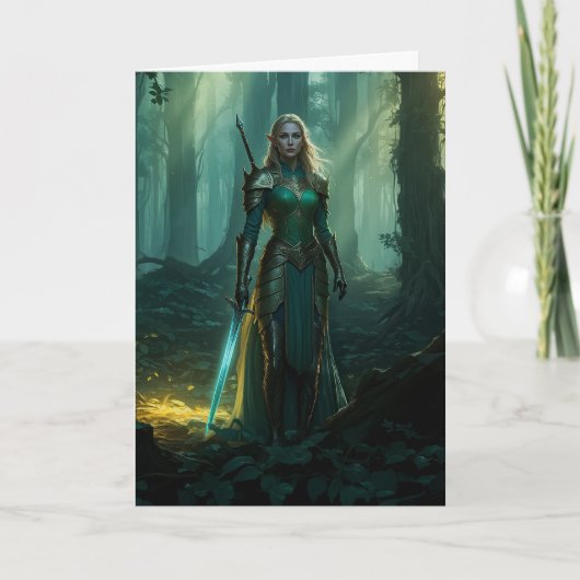 魅惑の小妖精や小人 カード (正面)