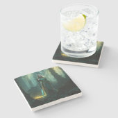 魅惑の小妖精や小人 ストーンコースター (横)