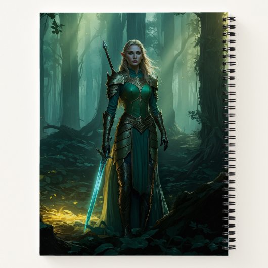 魅惑の小妖精や小人 ノートブック (裏面)