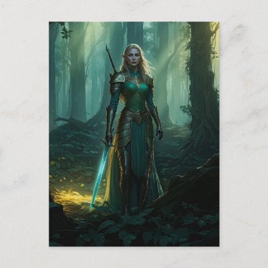 魅惑の小妖精や小人 ポストカード (正面)