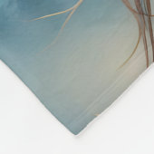 魅惑の山々の神秘的ユニコーン フリースブランケット (角)