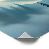 魅惑の山々の神秘的ユニコーン ポスター (角)