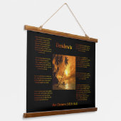 魅惑の島オアシス威厳のある海 吊り下げ型タペストリー (傾斜あり)