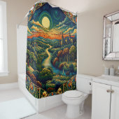 「魅惑の川渓谷」 シャワーカーテン (インサイチュ)