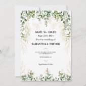 魅惑の常緑樹:Save The Date 招待状 (正面)