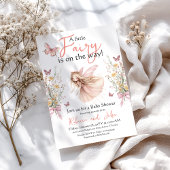 魅惑の庭と弓の妖精の赤ちゃんシャワー 招待状